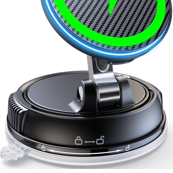 Magsafe Car Mount Charger [15W Wireless Faster Charging, 78+LBS Strongest Suctio - Picture 1 of 7